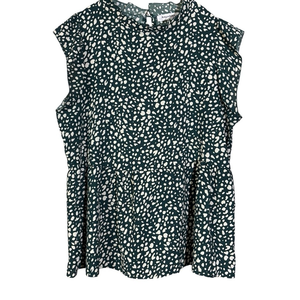 Chic Polka Dot Sleeveless Blouse